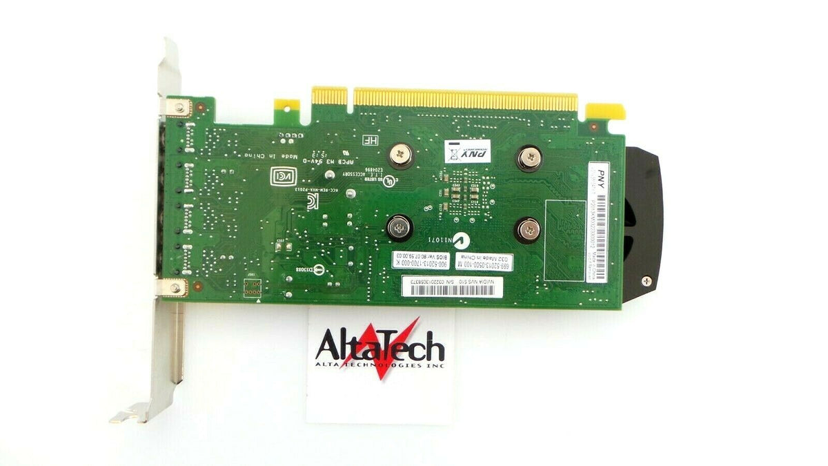 PNY VCNVS510ATX-T NVIDIA NVS 510 2GB GDDR3 4x Mini DisplayPort Graphics Card, Used
