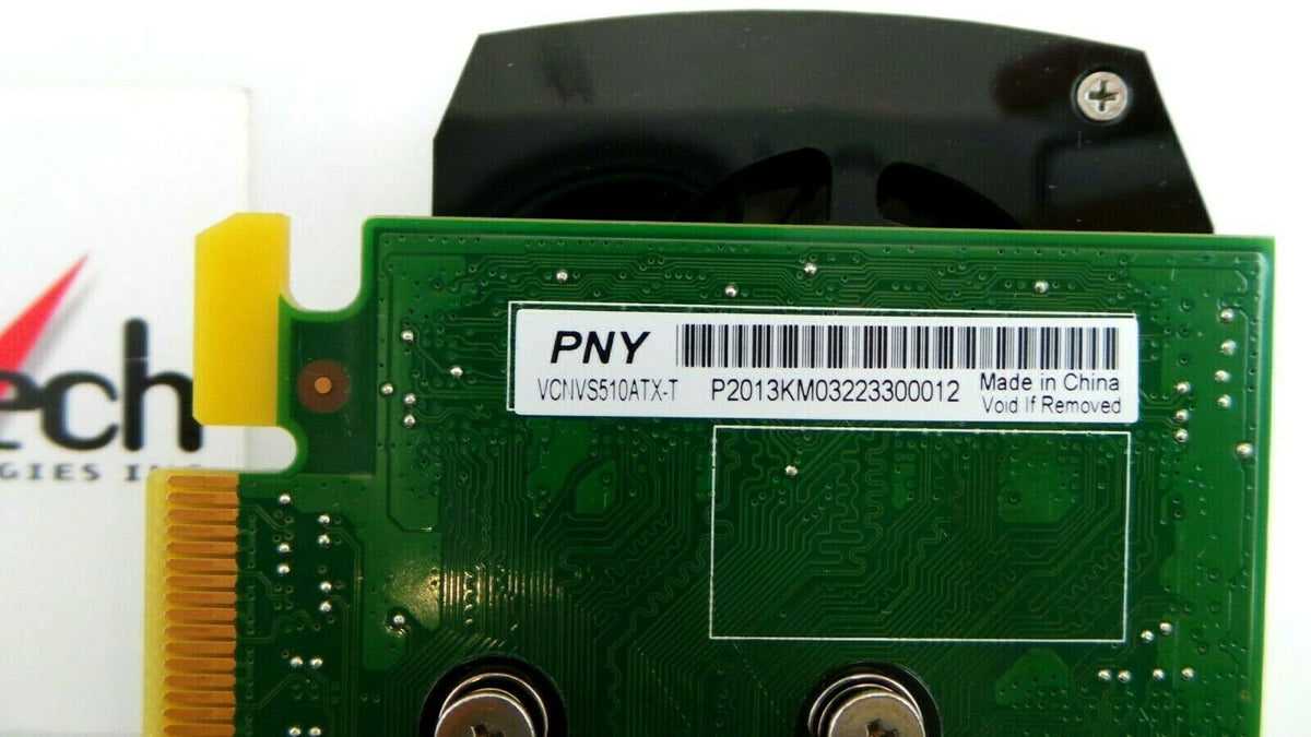 PNY VCNVS510ATX-T NVIDIA NVS 510 2GB GDDR3 4x Mini DisplayPort Graphics Card, Used
