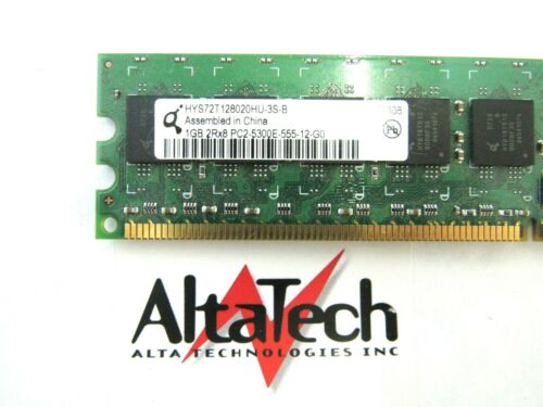 OEM HYS72T128020HU-3S-B 1GB PC2-5300E DDR2-667 1.8v 2Rx8 RAM Memory, Used