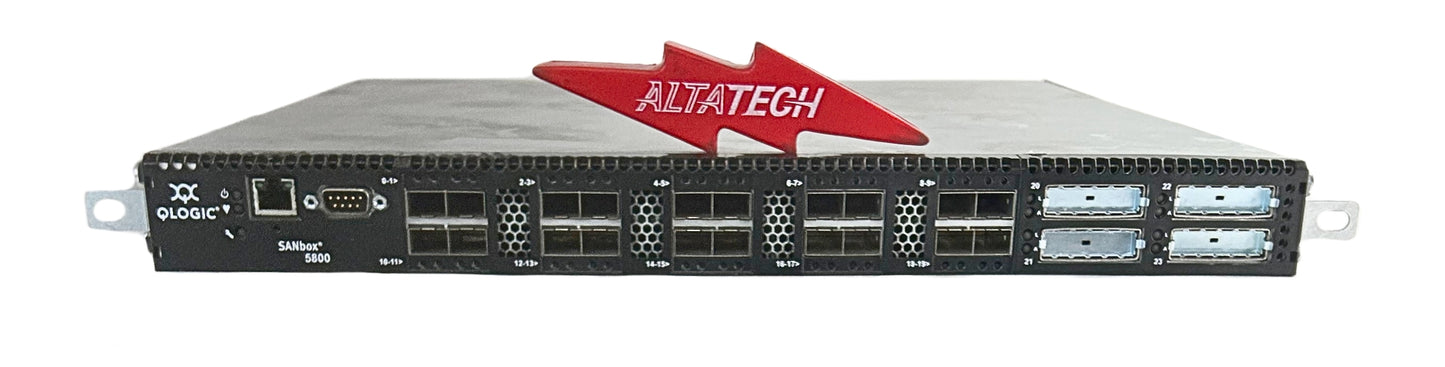 QLogic SB5800V-08A8 SanBox 5800 20-Port 8GB Fibre Channel Managed SAN Switch, Used