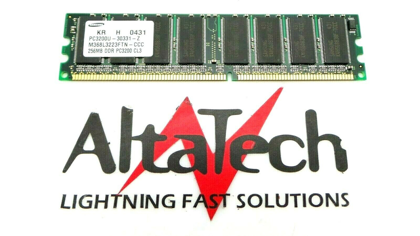Samsung M368L3223FTN-CCC RAM 184-Pin 256MB PC-3200U DDR-400 N-ECC, Used