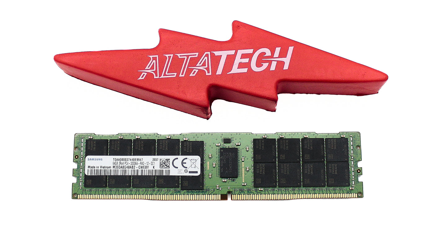 Samsung M393A8G40AB2-CWECQ 64GB PC4-25600R DDR4-3200 2RX4 ECC, Used