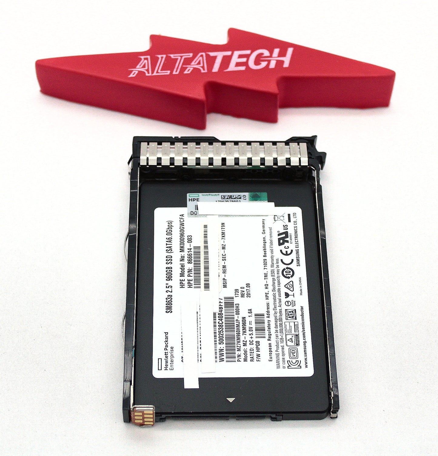 Samsung 872520-001 960GB SM863A 2.5" SATA 6GBPS SSD, Used