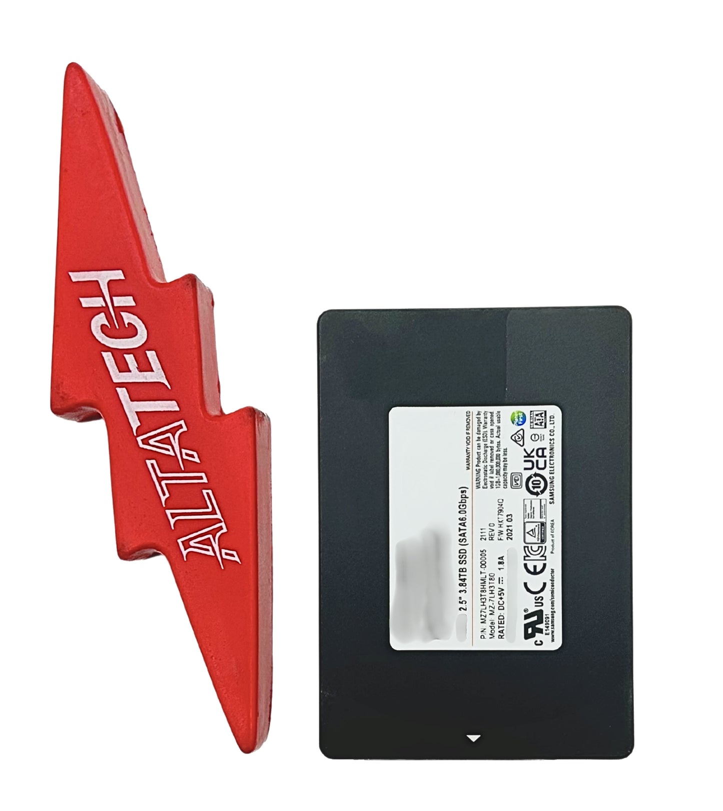 Samsung MZ-7LH3T80 3.84TB SSD SATA 6G 2.5 RI SFF SC PM883, Used