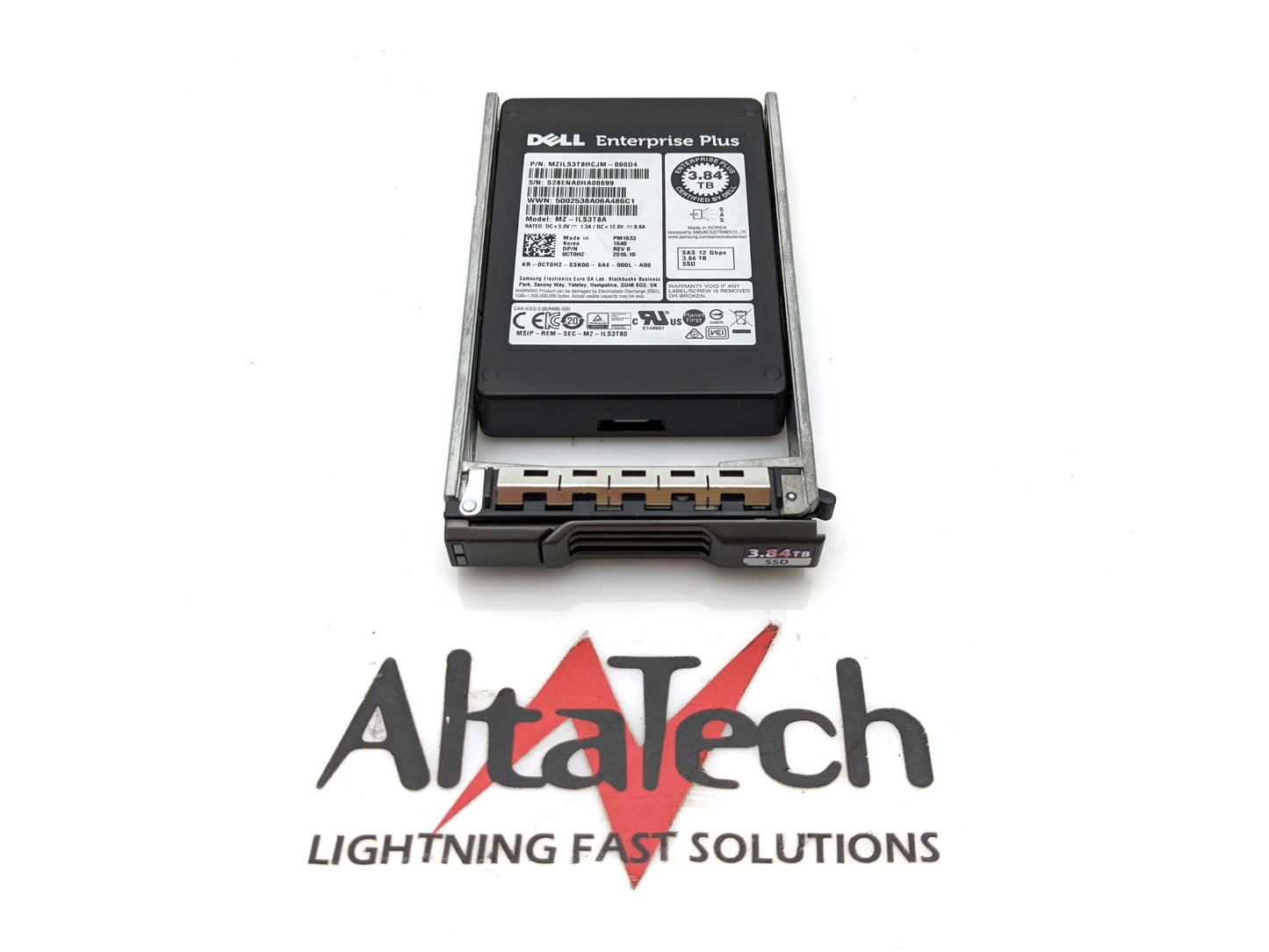 Samsung MZ-ILS3T8A 3.84TB SSD SAS 2.5 12G RI, Used