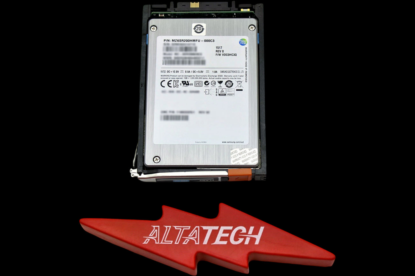 Samsung MZ6SR200HMFU-000C3 200GB SSD SAS 2.5 6G, Used