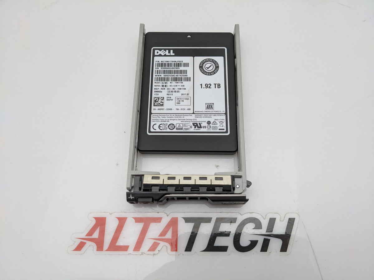 Samsung MZ7KM1T9HMJP0D3 1.92TB SSD SATA 2.5" 6G MU, Used