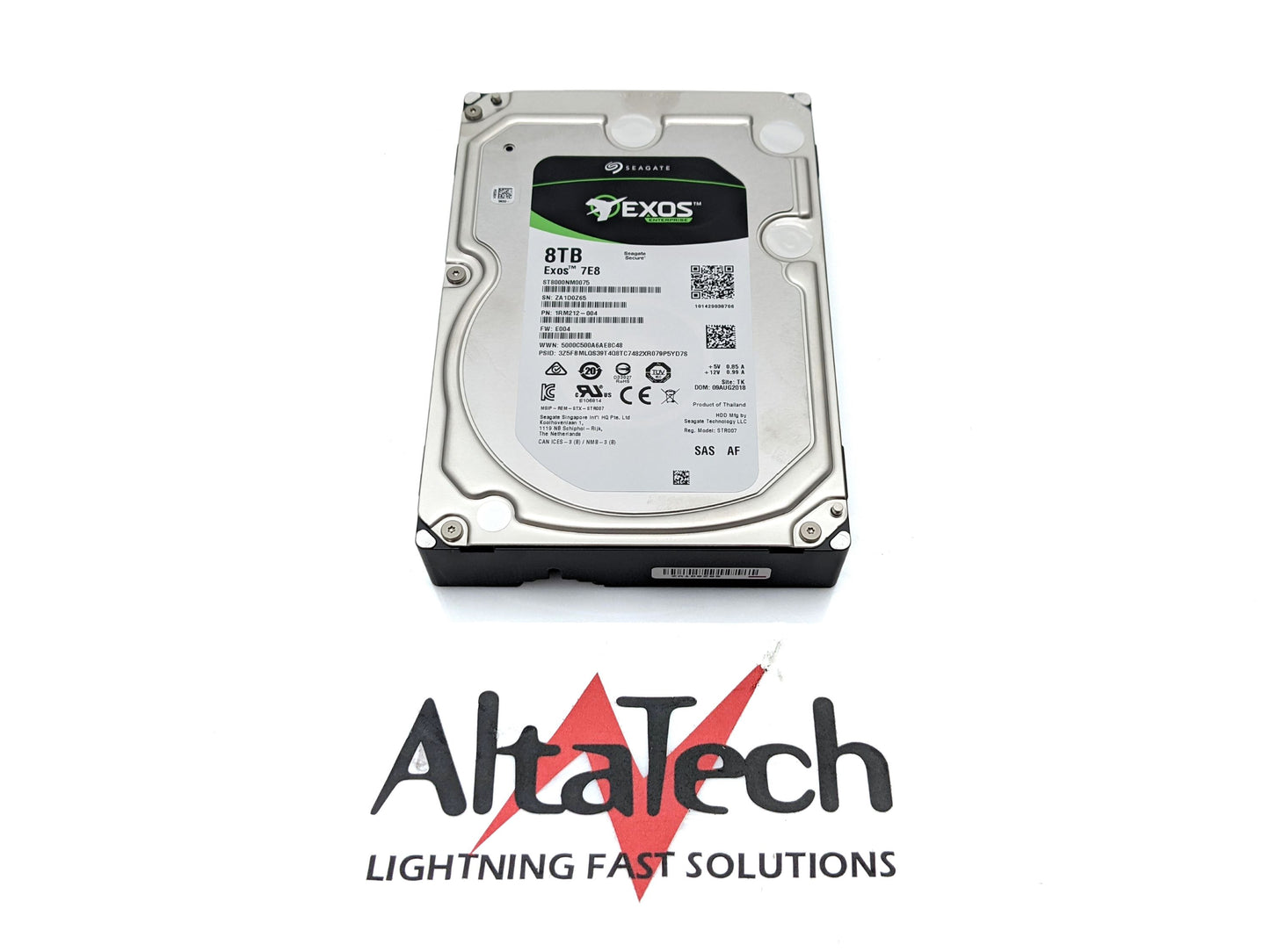 Seagate 1RM212-150 8TB 7.2K SAS 3.5 12G, Used