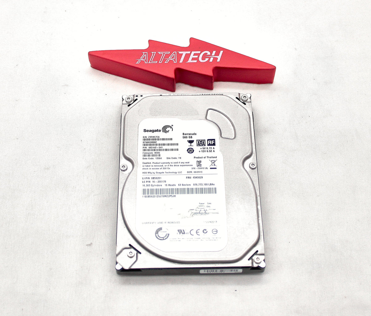 Seagate 45K0629 500GB 7.2K 3.5" SATA HDD Hard Disk Drive, Used