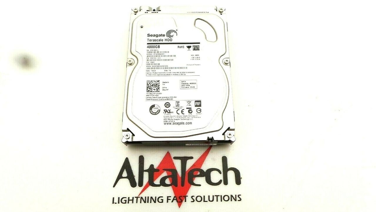 Seagate 8JJHF 4TB 5.9K SATA 3.5" Hard Drive, Used