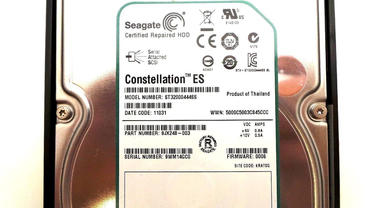 Seagate 9JX248-003-CML 2TB 7.2K SAS 3.5 6G, Used
