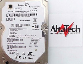 Seagate DH932 80GB 5400 RPM 2.5'' SATA 9.5MM Hard Drive, Used