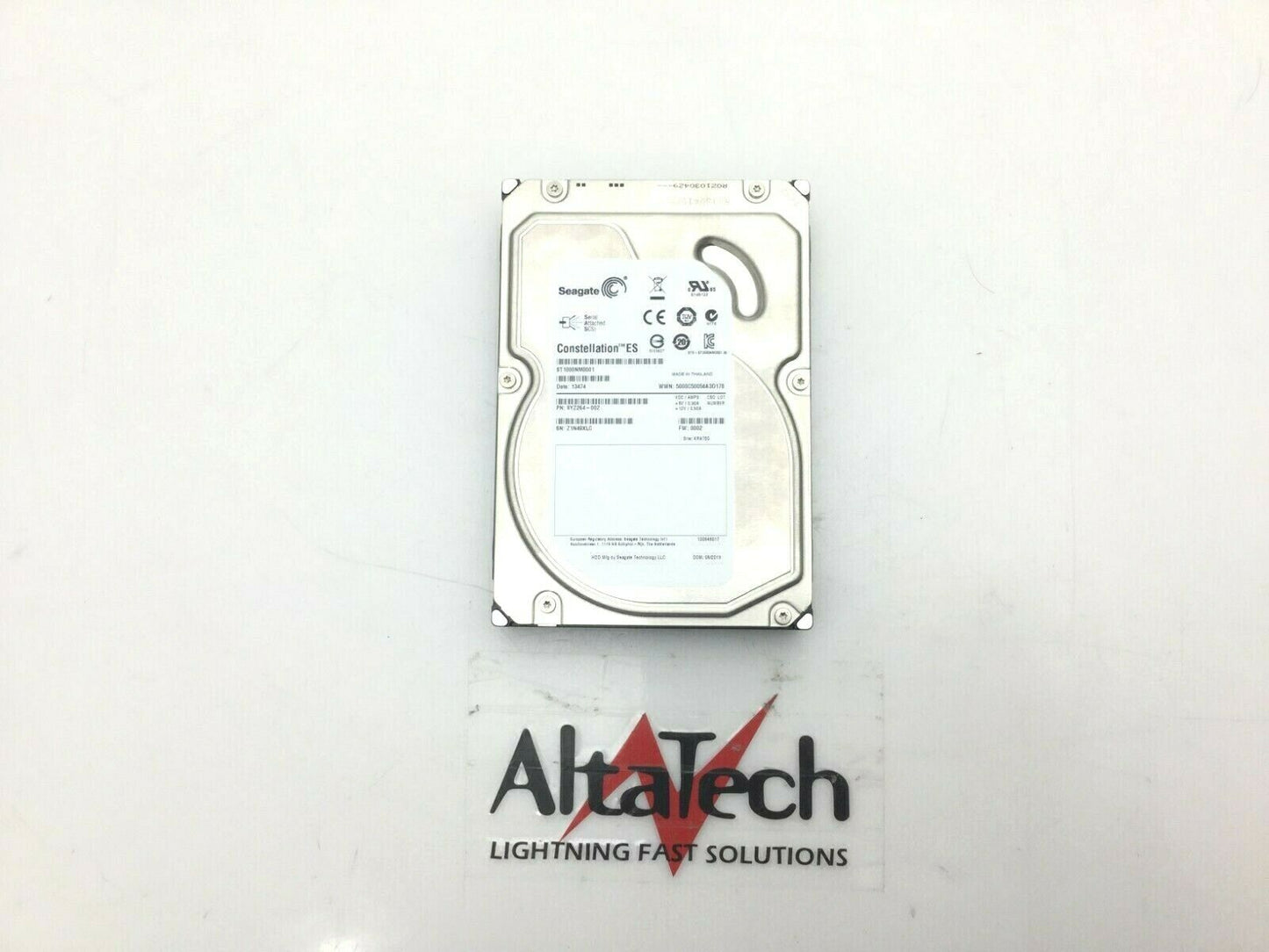 Seagate ST1000NM0001 1 TB 7.2K RPM 3.5" 6 Gbps SAS Hard Drive, Used