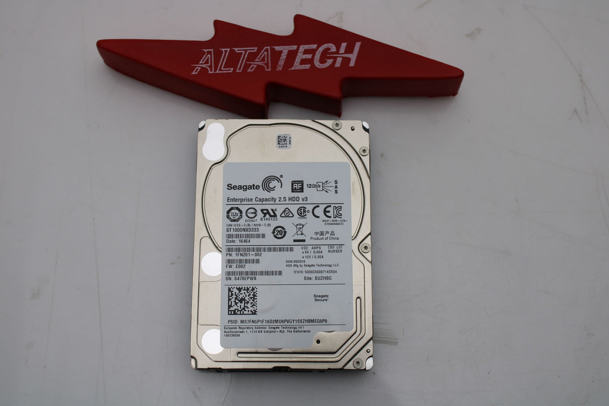Seagate ST1000NX0333 1TB 7.2K SAS 2.5 12G 512e 128mb HDD, Used
