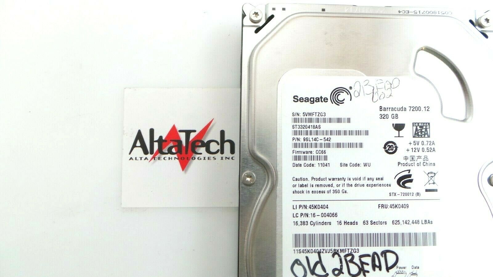 Seagate ST3320418AS 320GB 7.2K SATA 3.5" 3G OEM Hard Disk Drive, Used