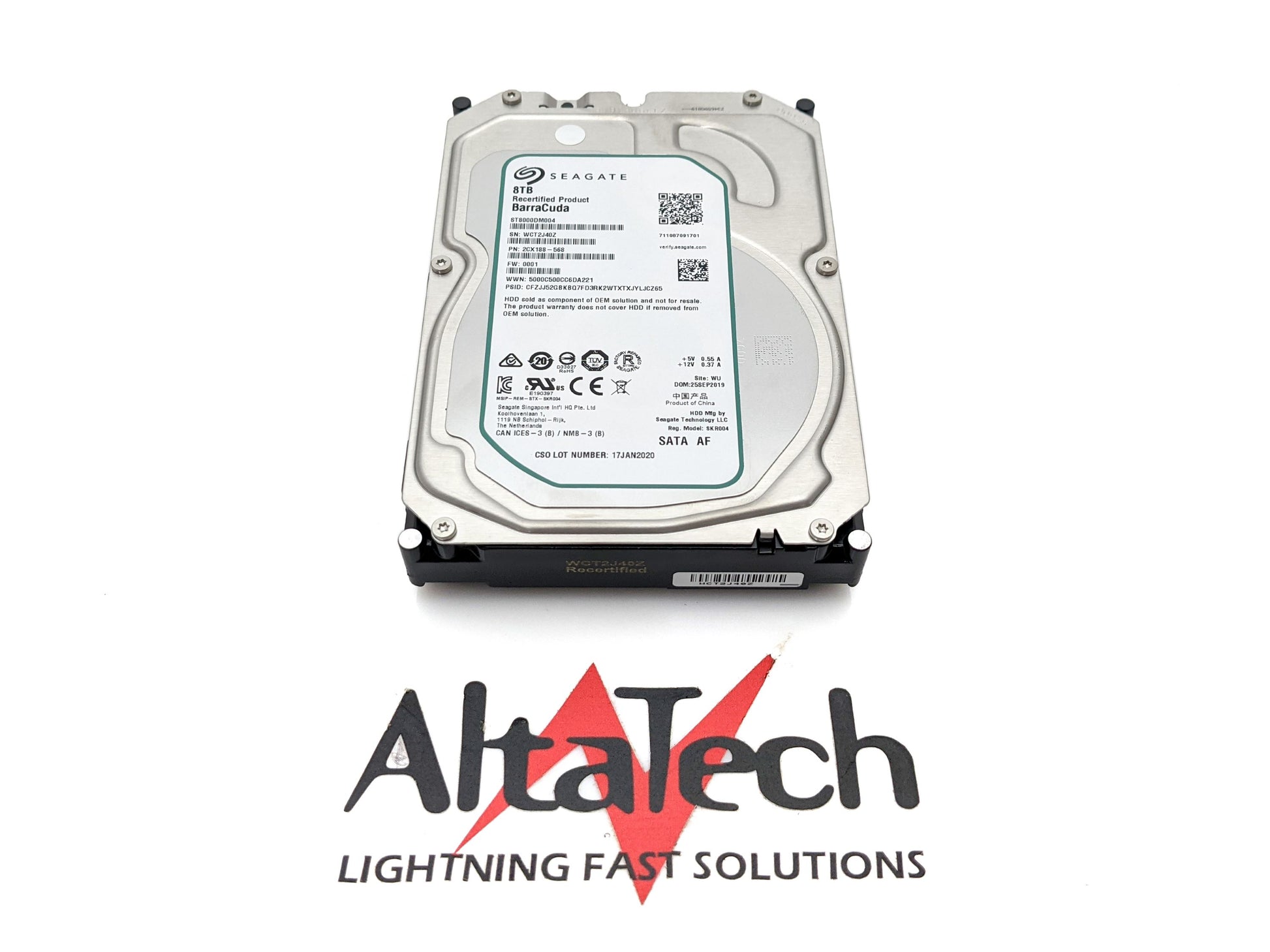 SEAGATE BARRACUDA HDD 8TB ST8000DM004 1-