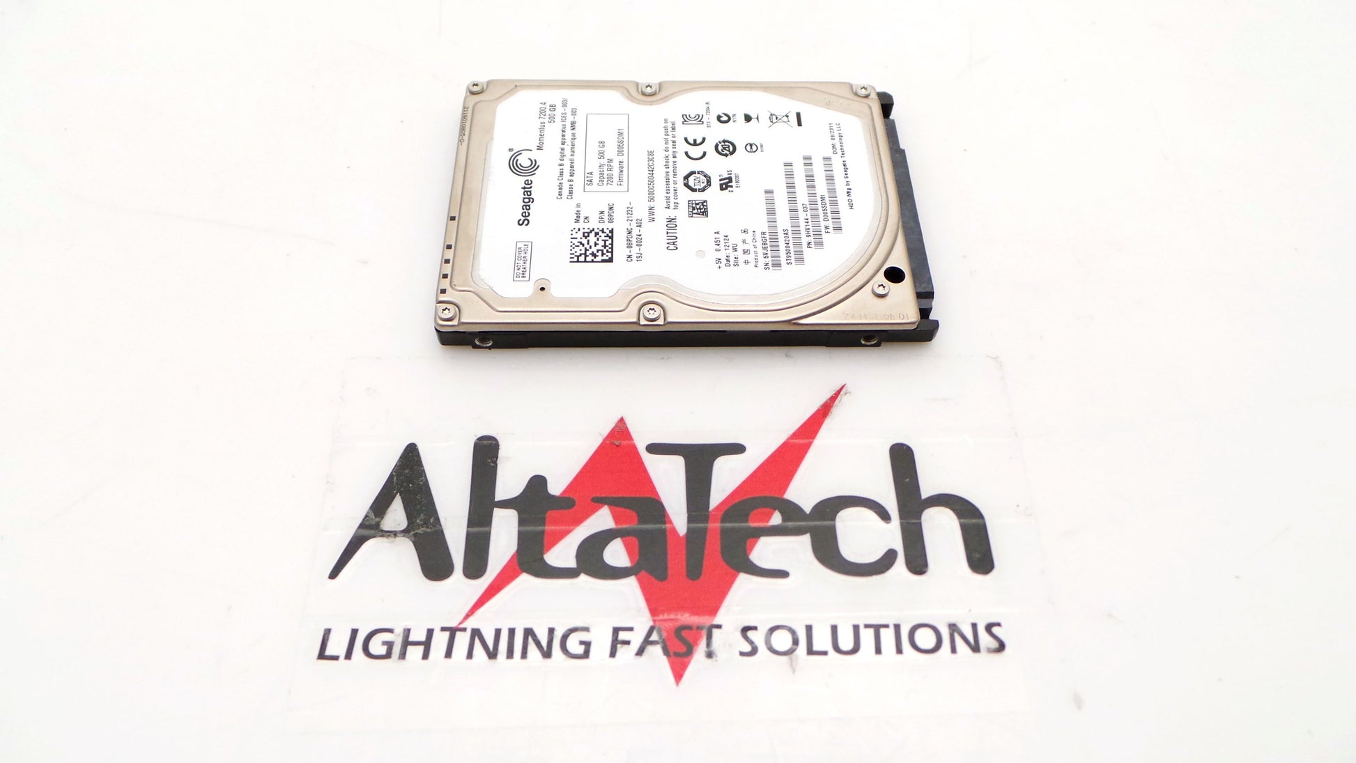 Seagate ST9500420AS Seagate ST9500420AS 500GB 7.2K SATA 2.5 3G HDD Dell G629T Hard Disk Drive, Used