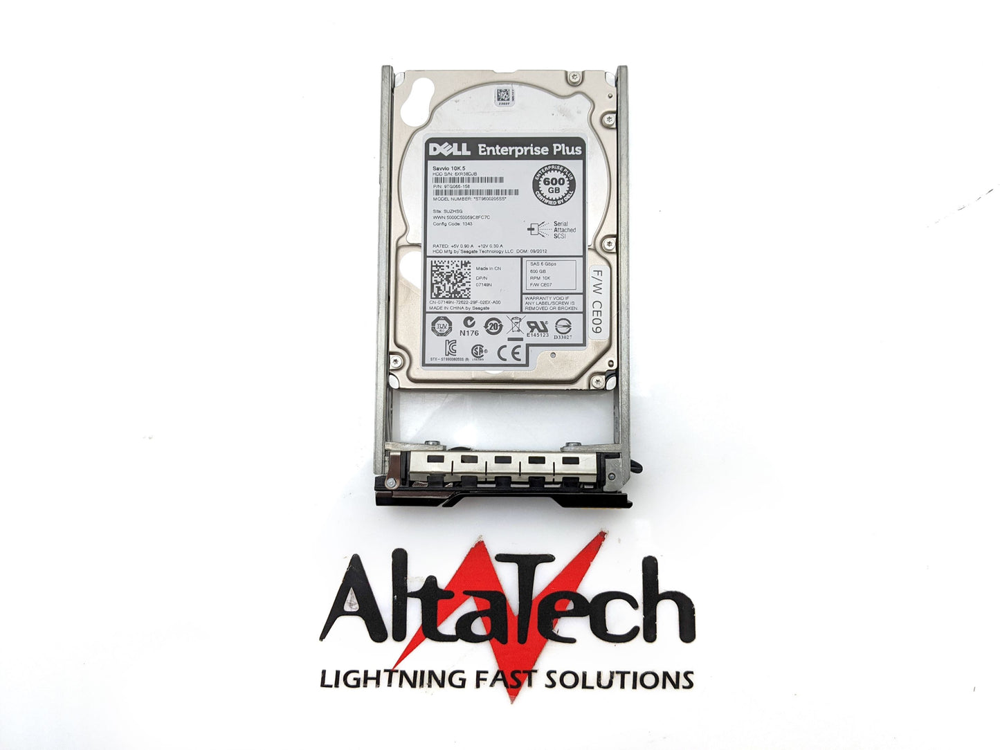 Seagate ST9600205SS Compellent 600GB 10K SAS 2.5 6G, Used