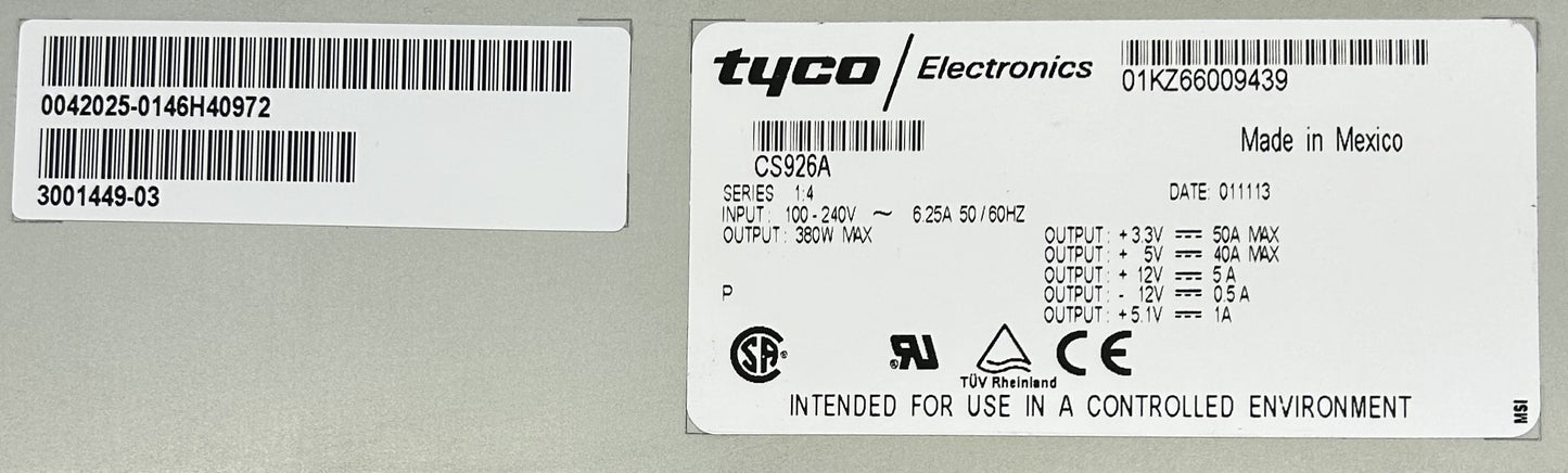 Sun Microsystems 300-1449 380W Power Supply E220R/E420R, Used