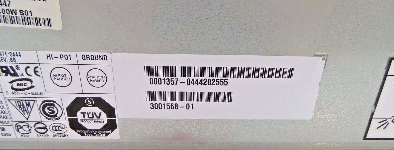 Sun Microsystems 300-1846 400W AC Power Supply Unit, Used