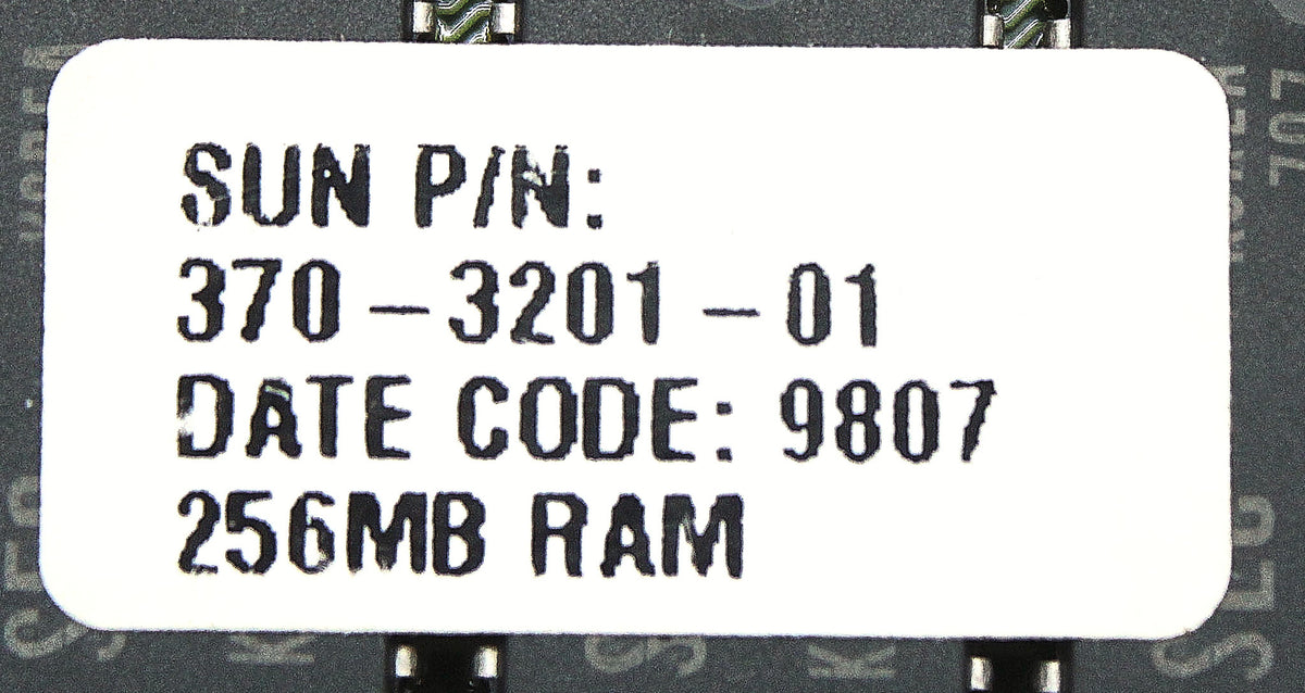 Sun Microsystems 370-3201 256MB DIMM 60NS, Used