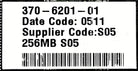 Sun Microsystems 370-6201 256MB DIMM, Used