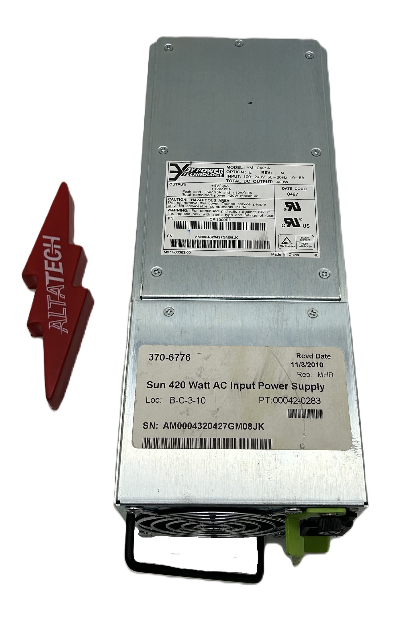 Sun Microsystems 370-6776 420W AC POWER, Used