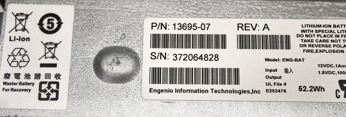 Sun Microsystems 371-0717 6140/5320 BATTERY BACK, Used