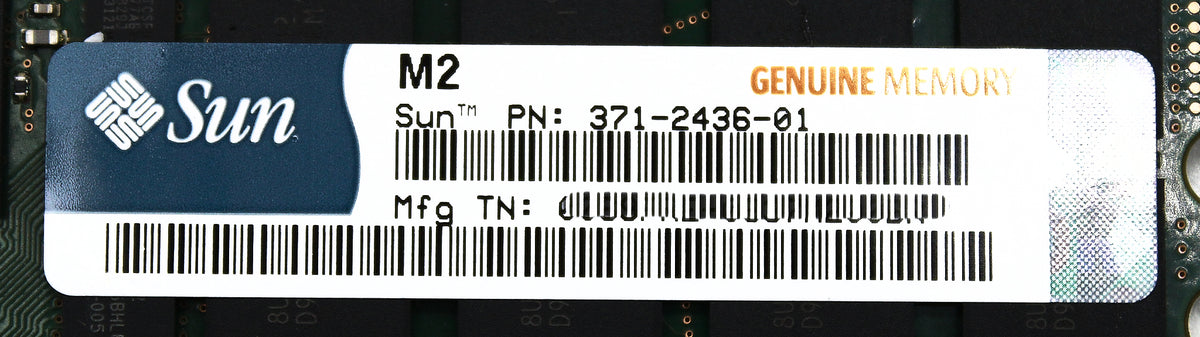 Sun Microsystems 371-2436 2GB DIMM, X4292A, Used