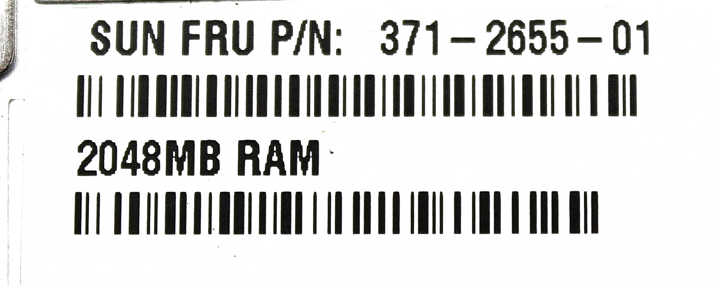 Sun Microsystems 371-2655-KIT 4GB MEMORY KIT (2 X 2GB DIMMS), Used