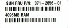 Sun Microsystems 371-2656-KIT 8GB MEMORY KIT (2 X 4GB DIMMS), Used