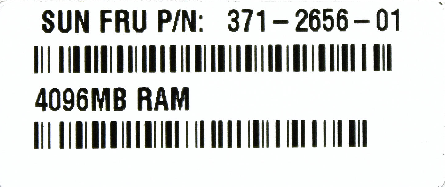 Sun Microsystems 371-2656-KIT 8GB MEMORY KIT (2 X 4GB DIMMS), Used