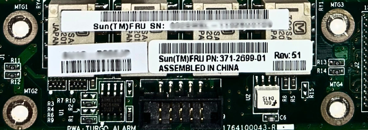 Sun Microsystems 371-2699 ALARM CARD, Used