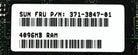 Sun Microsystems 371-3847 4GB ECC DDR2-667 DIMM, Used