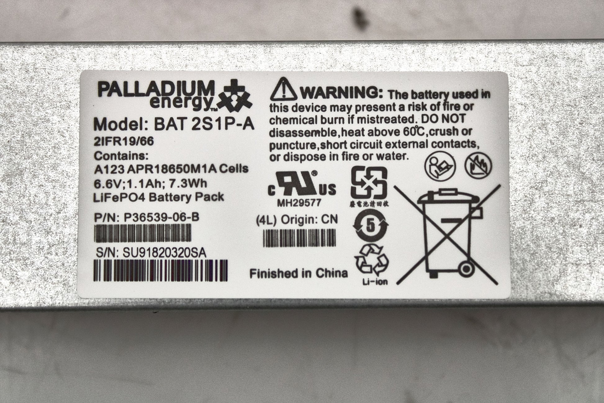 Sun Microsystems 371-4676 Battery Backup Unit for 6180, Used