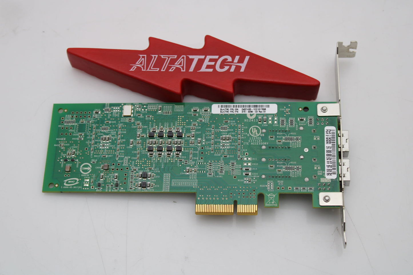 Sun Microsystems 375-3356 (SG-XPCIE2FC-QF) Sun Dual 4GB/S FC PCI-E Adapter, Used