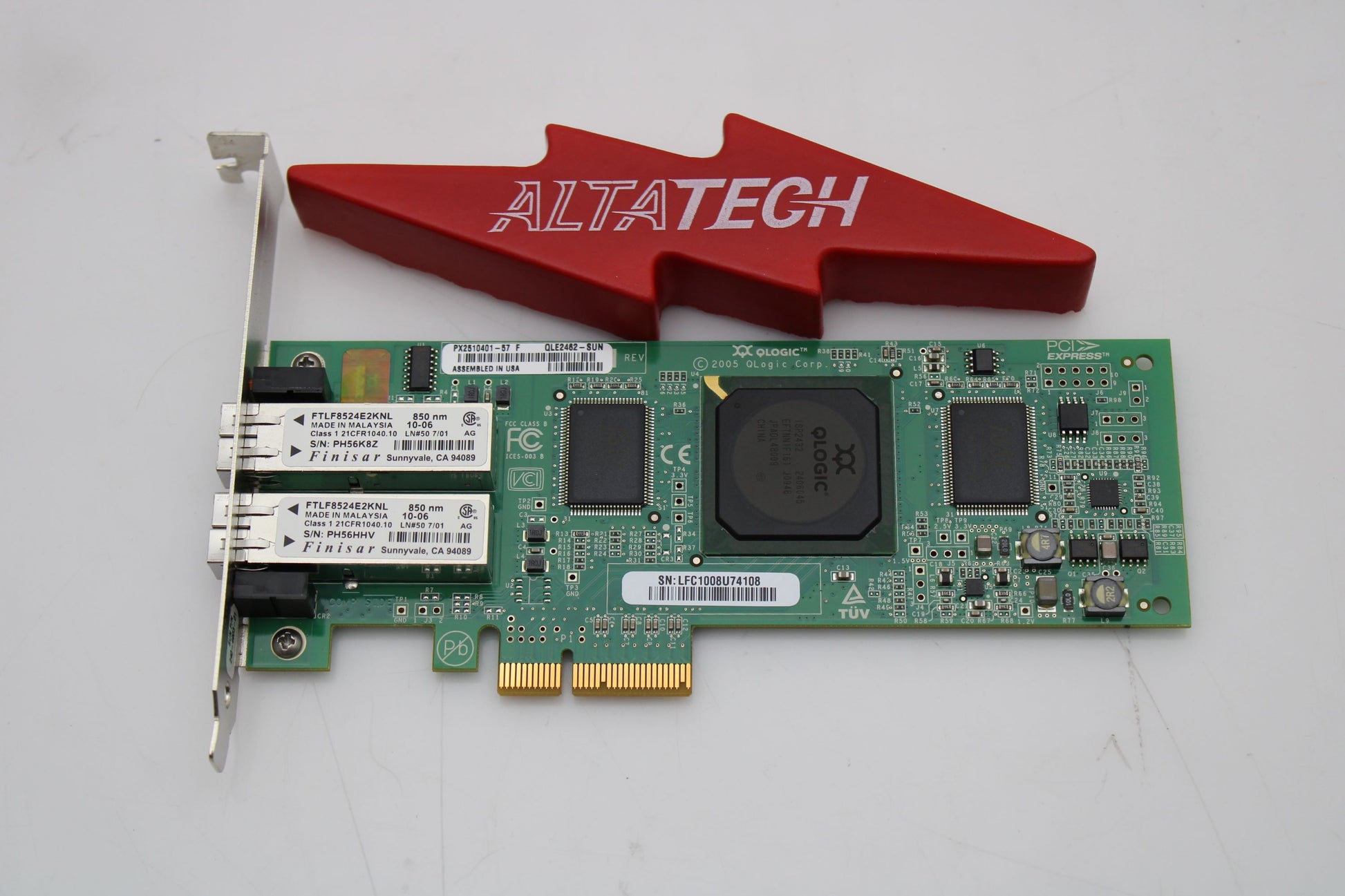 Sun Microsystems 375-3356 (SG-XPCIE2FC-QF) Sun Dual 4GB/S FC PCI-E Adapter, Used