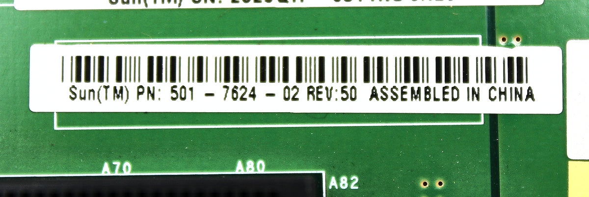 Sun Microsystems 501-7624 2-SLOT X8/X16 PCI-E RISER, Used