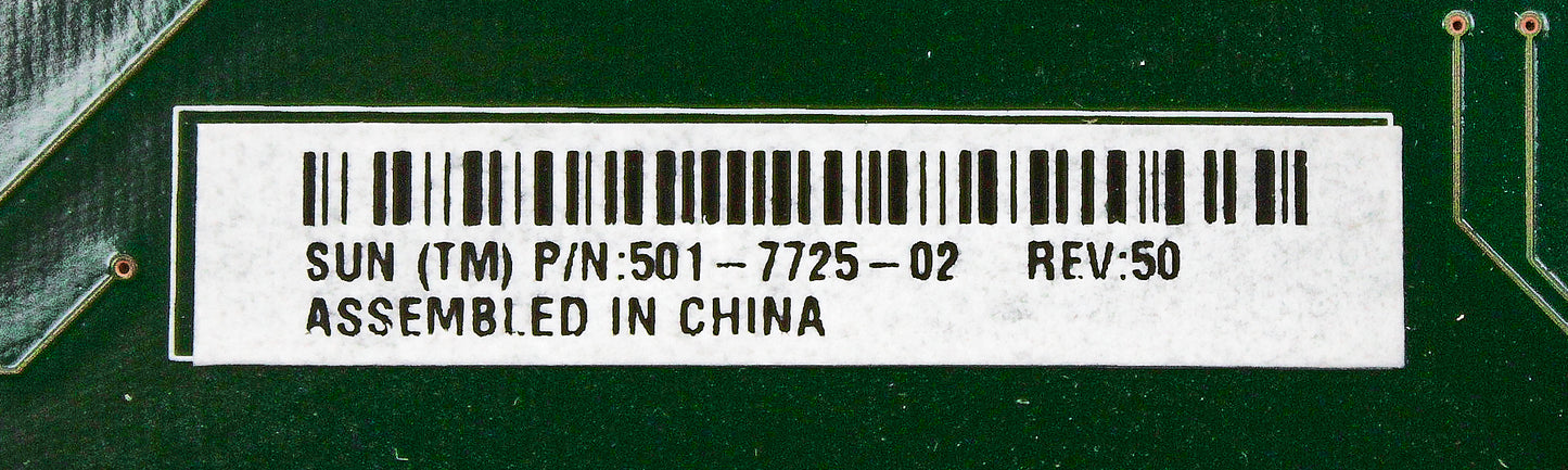 Sun Microsystems 501-7725 CONNECTOR BOARD PATA, Used