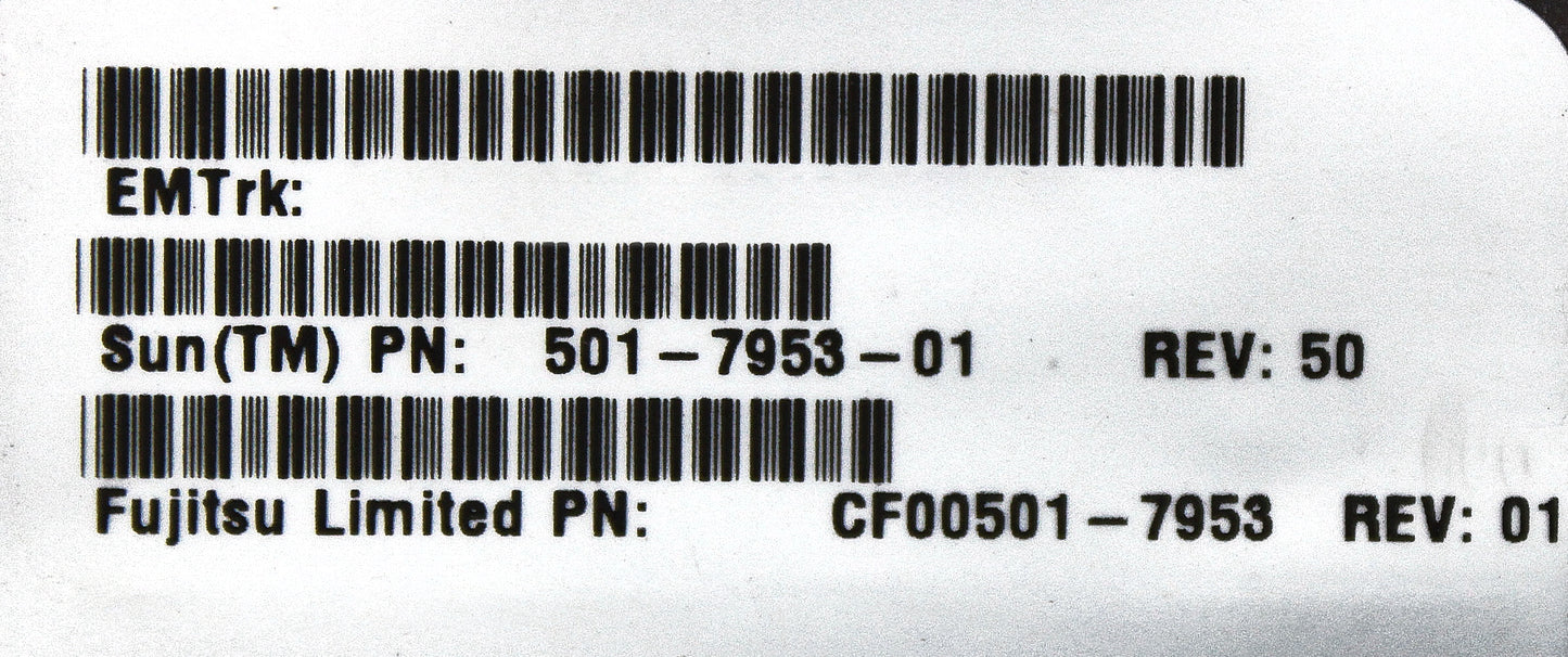 Sun Microsystems 501-7953_X2 2X 2GB 2RX4 PC2-5300F 1.8V FBD, Used
