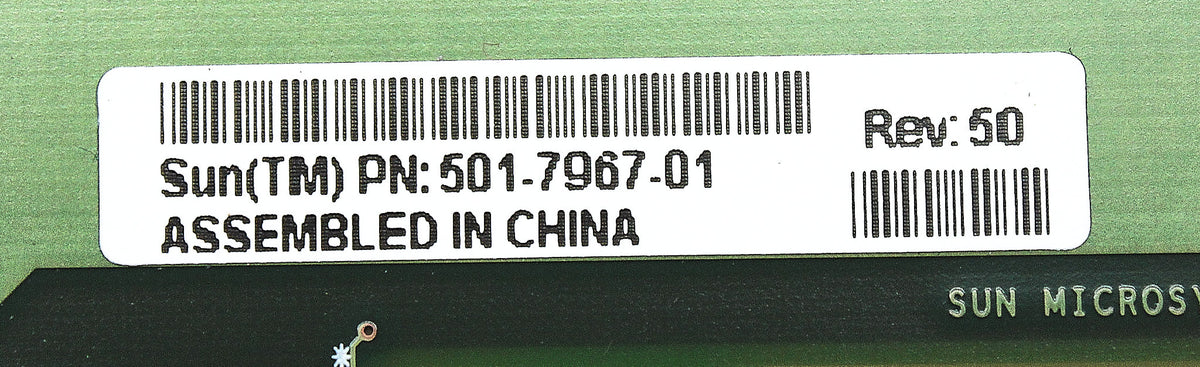 Sun Microsystems 501-7967 X4170 RISER, Used