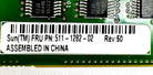 Sun Microsystems 511-1282 4-SLOT SATA DISK BACKPLANE, Used