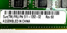 Sun Microsystems 511-1282 4-SLOT SATA DISK BACKPLANE, Used