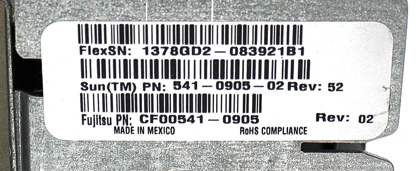 Sun Microsystems 541-0905 -60MM FAN, FAN_B, Used