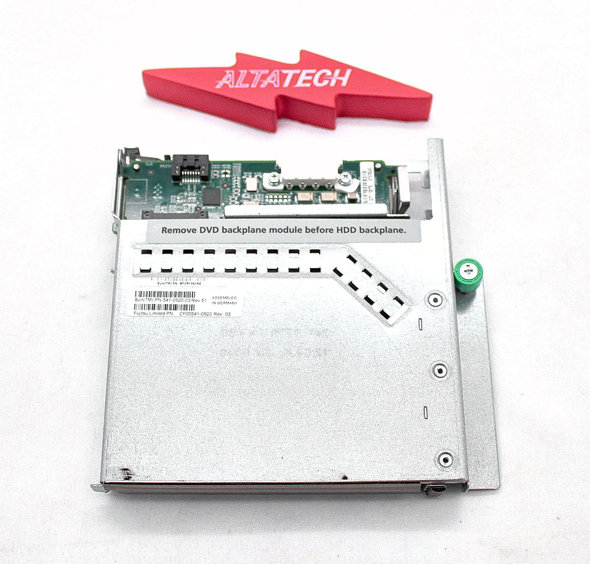 Sun Microsystems 541-0920 M5000 DVD BACKPLANE ASSMB, Used