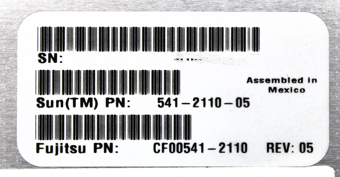 Sun Microsystems 541-2110 8X PATA DVD-WR/USB ASMBLY, Used