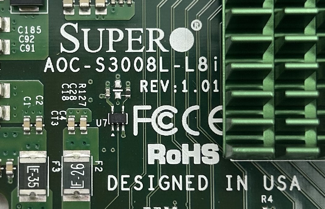 SuperMicro AOC-S3008L-L8I 12G 8 PORT SAS INTERNAL RAID ADAPTER LP, Used