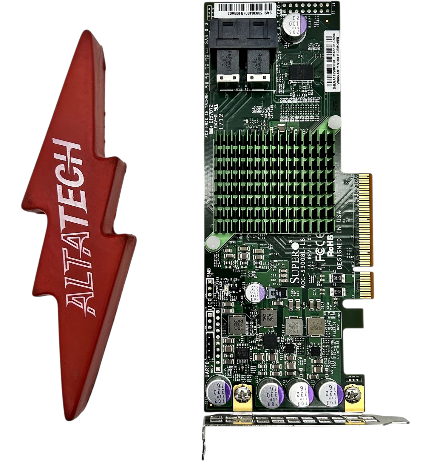 SuperMicro AOC-S3008L-L8I 12G 8 PORT SAS INTERNAL RAID ADAPTER LP, Used