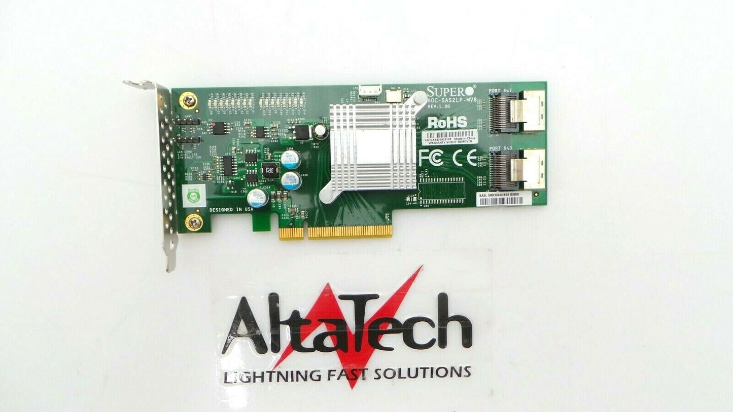 SuperMicro AOC-SAS2LP-MV8 8-Port 6G PCI-e SAS / SATA Controller Card, Used