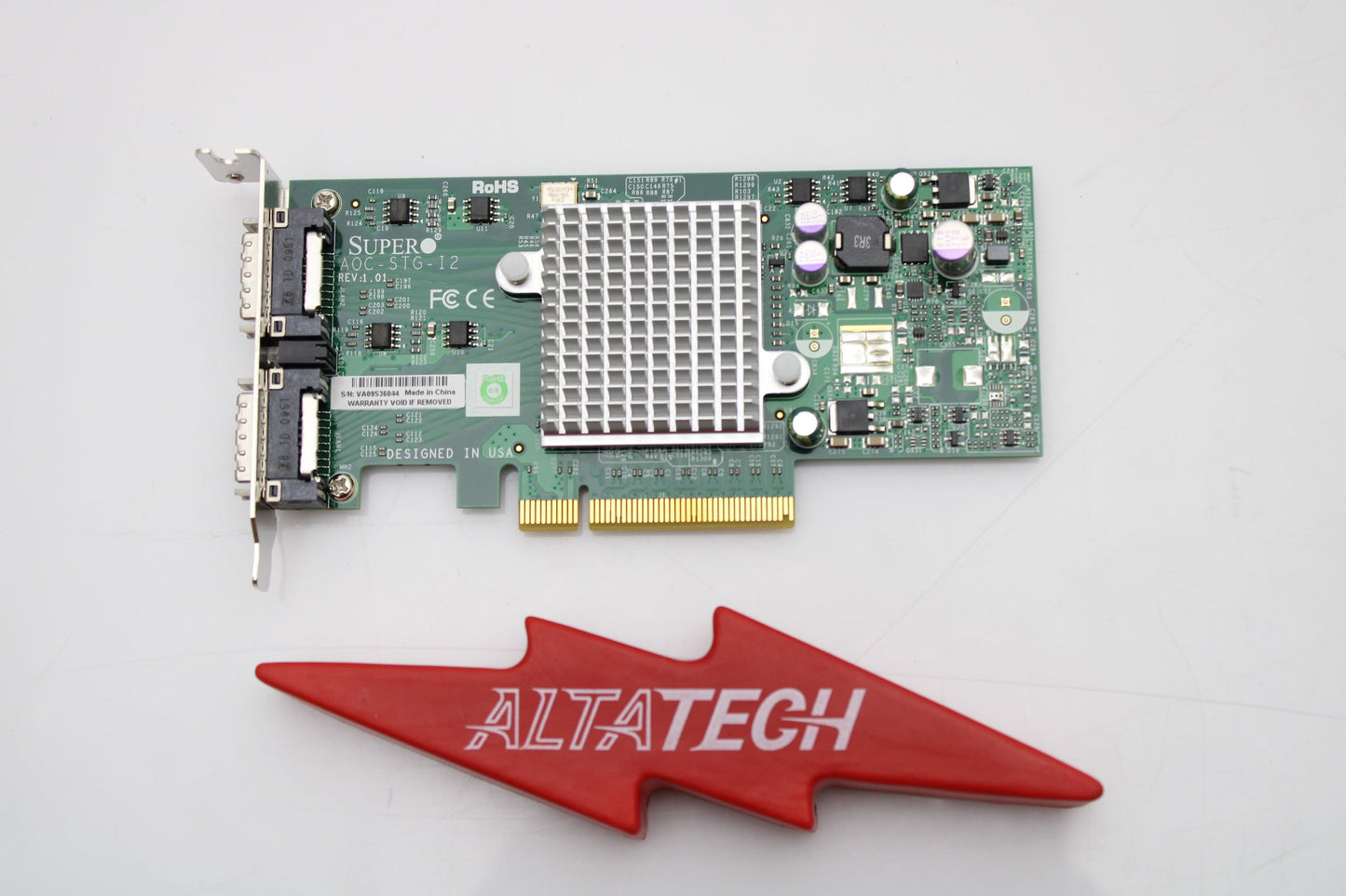 SuperMicro AOC-STG-I2 Dual Port 10GBE DP PCI-E NIC CX4, Used